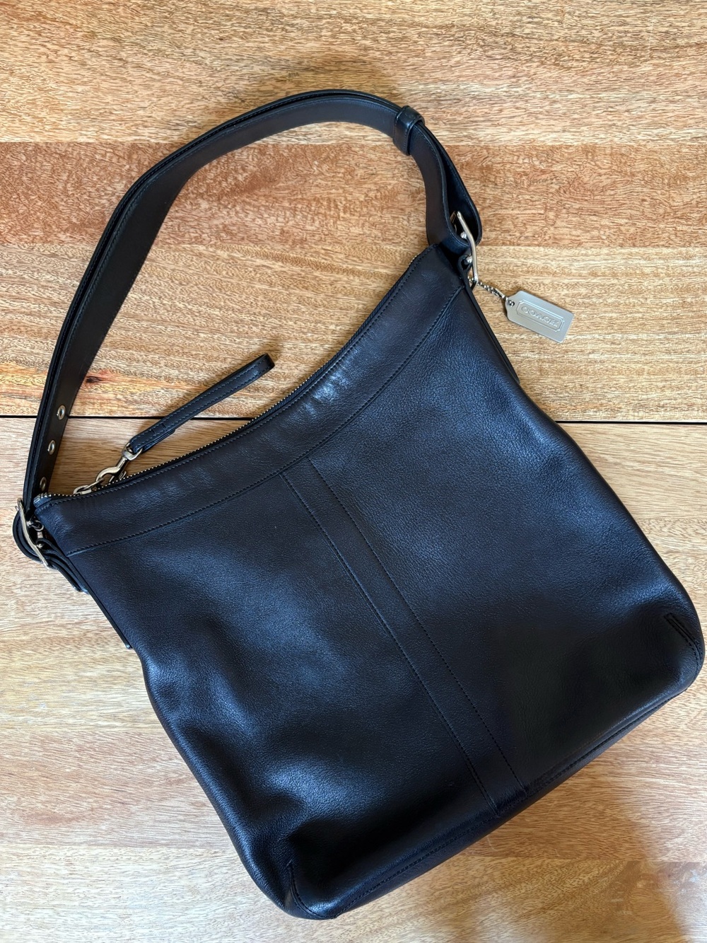 vintage authentic Black Coach Legacy slim leather hobo and crossbody bag
